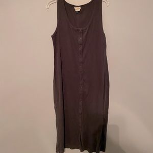 Universal Thread snap front ribbed tank dress midi xxl gray